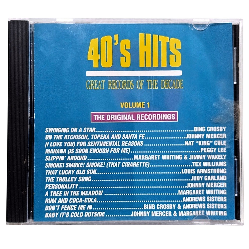 40s Hits Great Records of the Decade Vol 1 CD Curb D2-77353 Excellent EUC